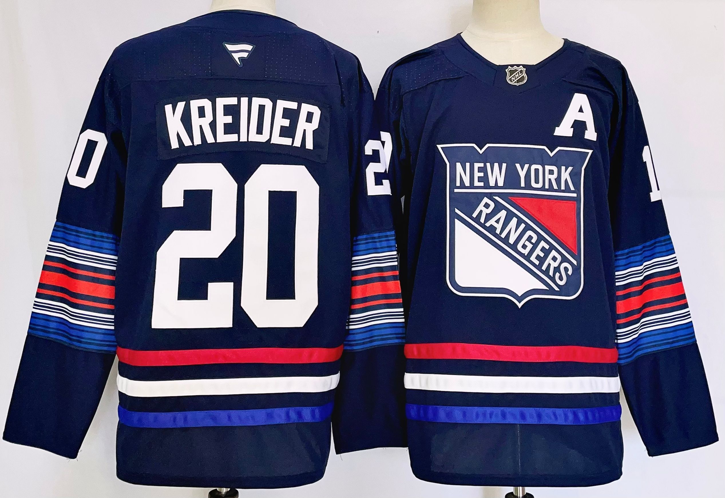 Men's New York Rangers Chris Kreider #20 Fanatics Navy Player Jersey