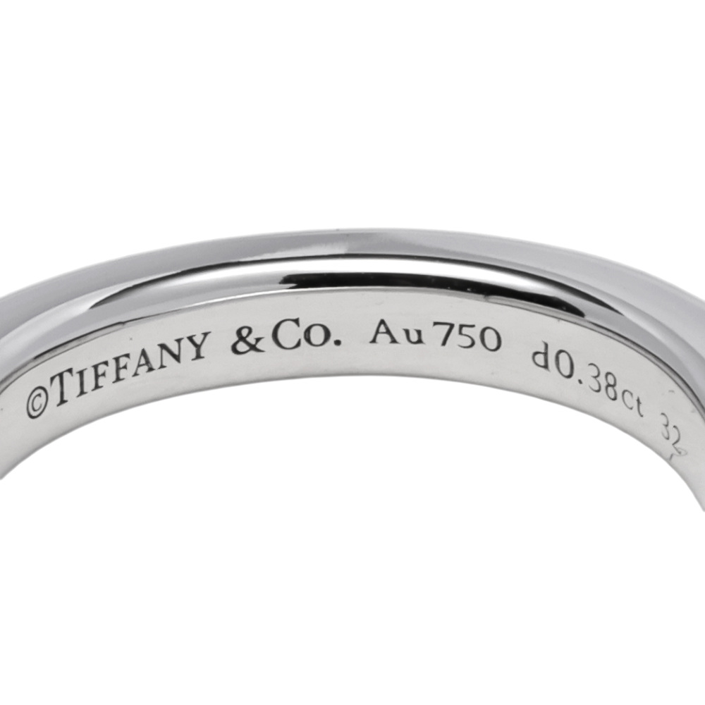 Tiffany & Co. Lock Ring 18K White Gold Diamond 72344901