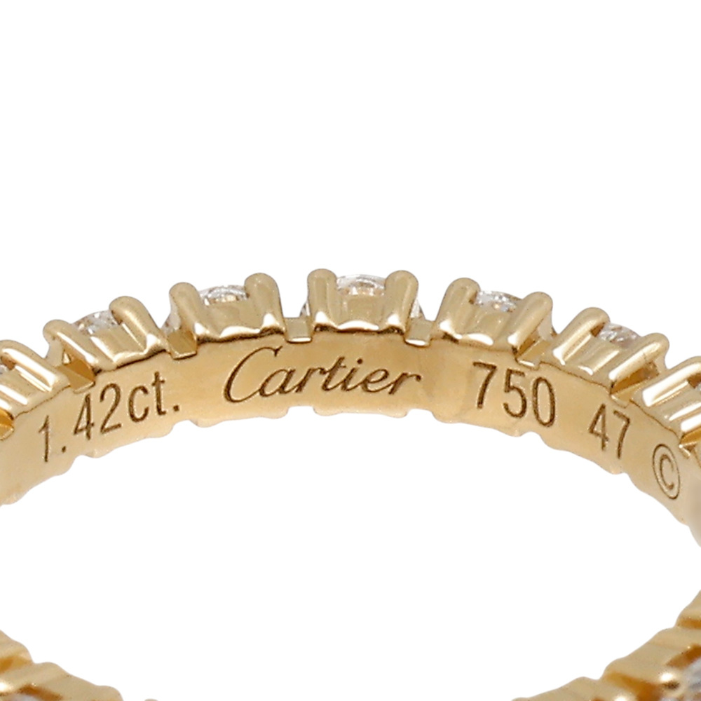 Cartier Ethancel Do Ring 18K Yellow Gold Diamond
