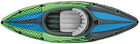 Intex Challenger K1 Kayak, Inflatable Kayak Set with Aluminum Oars and High Output Air-Pump