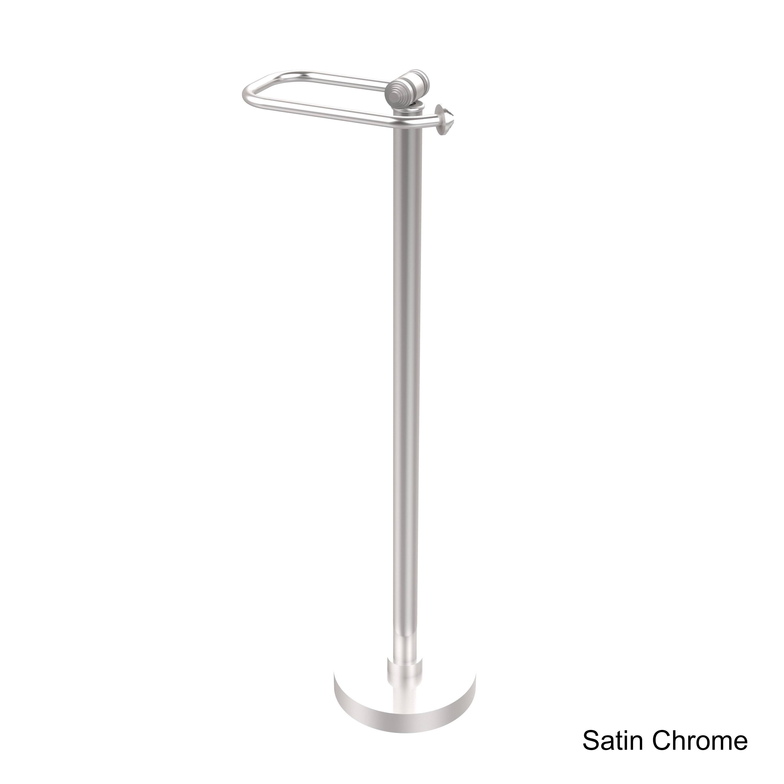 Allied Brass Southbeach Collection Free Standing Toilet Tissue Holder - Matte Black SB-74