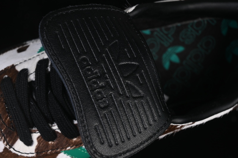 Adidas Samba Lt Cow Print Black/White/Collegiate Green JS3930