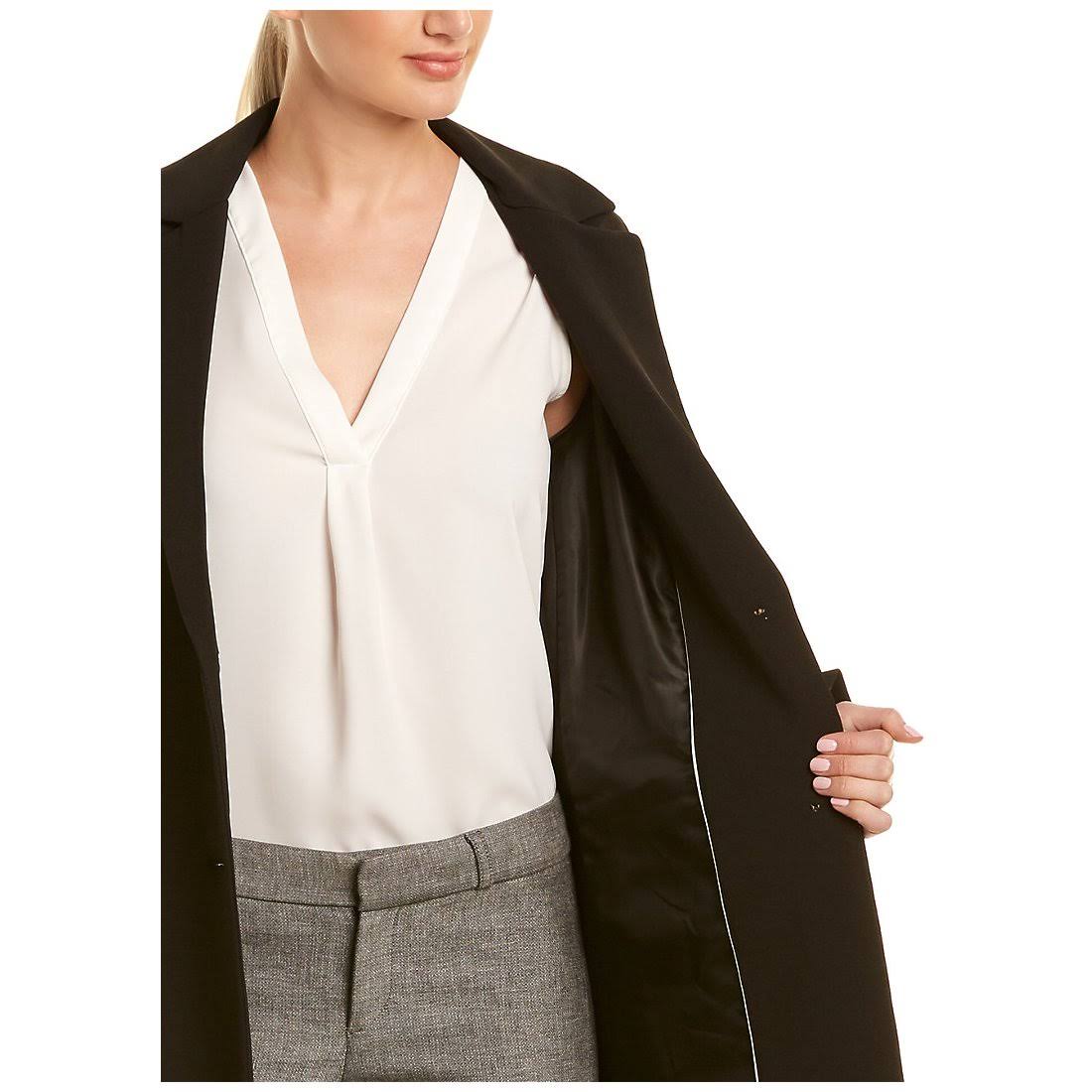 T Tahari Jayden Single-Breasted Coat - Black Xs