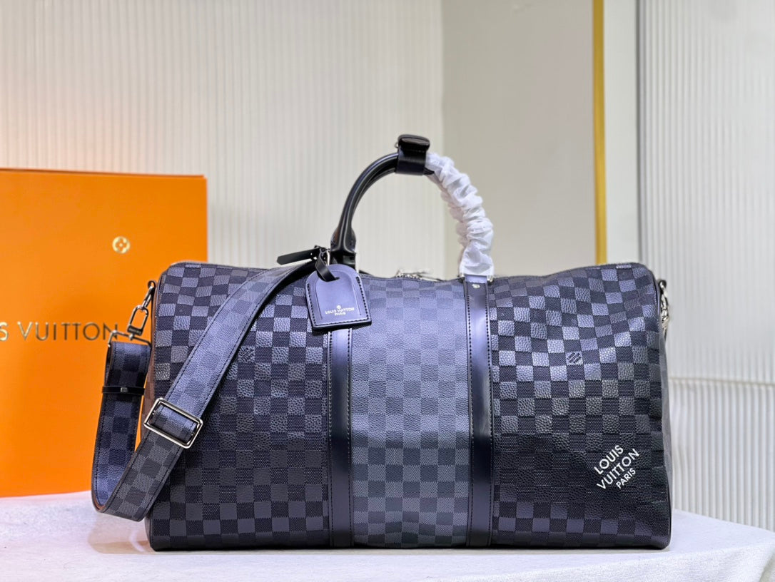 Louis Vuitton Keepall 50 Blue Graphite