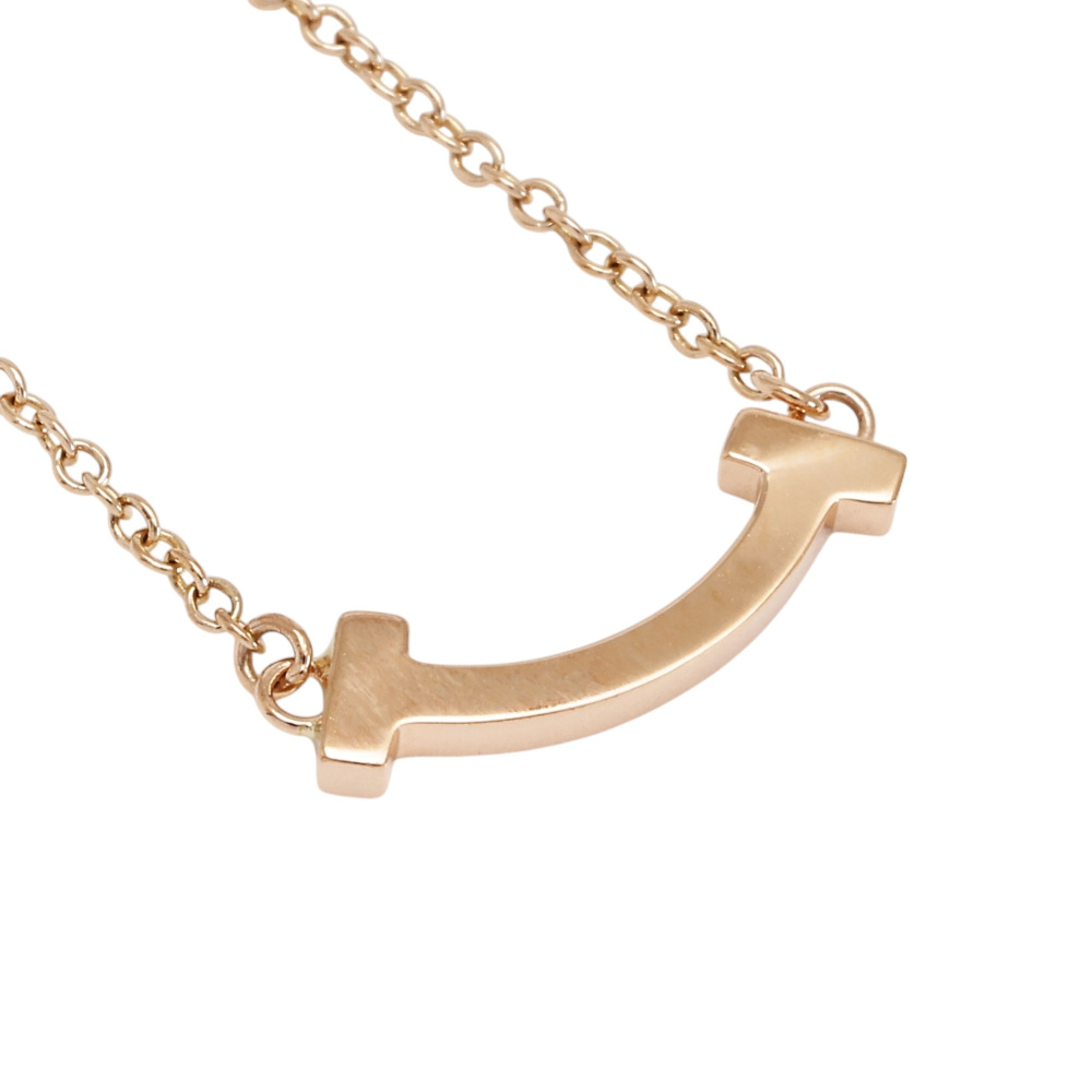 Tiffany & Co. Tiffany T Smile Necklace 18K Rose Gold 62617721