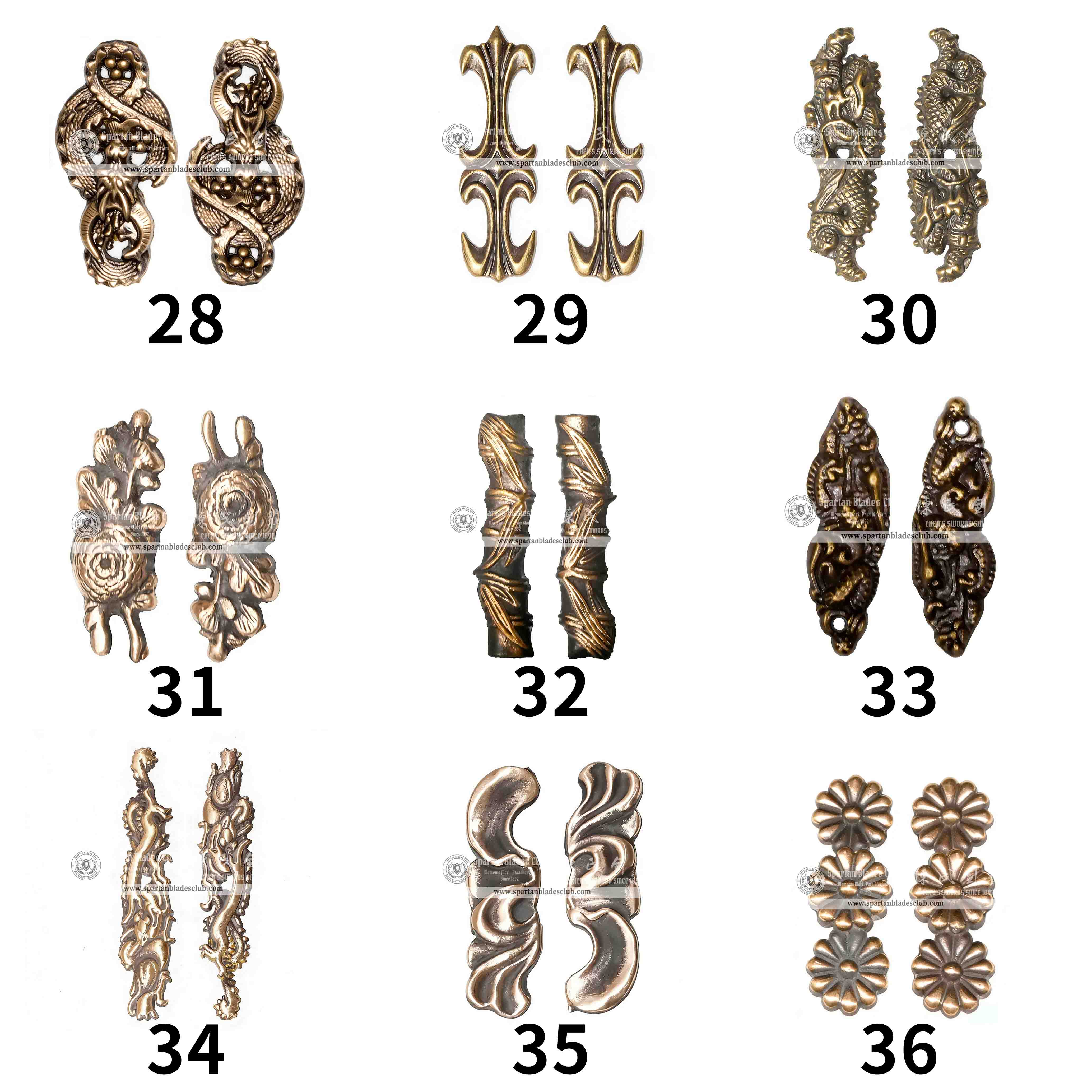 Custom Your Katana | Menuki | Spartan Blades Club | CHEN'S SWORDS 1892 - Spartan Blades Club - 陳氏劍莊1892