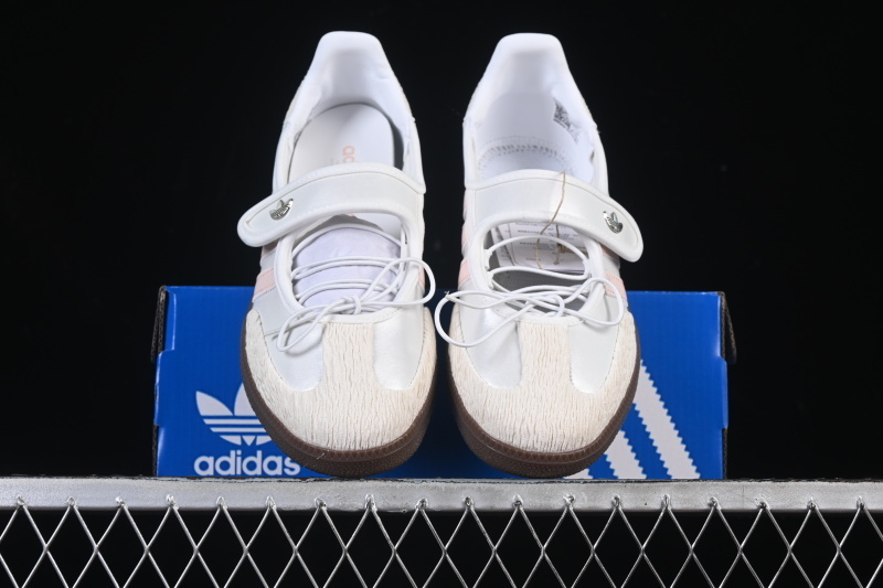 Adidas Samba Jane Lazy Person'S Life Shoes White/Coffee/Pink JR4482