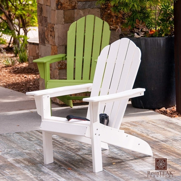 ResinTeak All Weather Essential Adirondack Chair,HDPE Poly Lumber