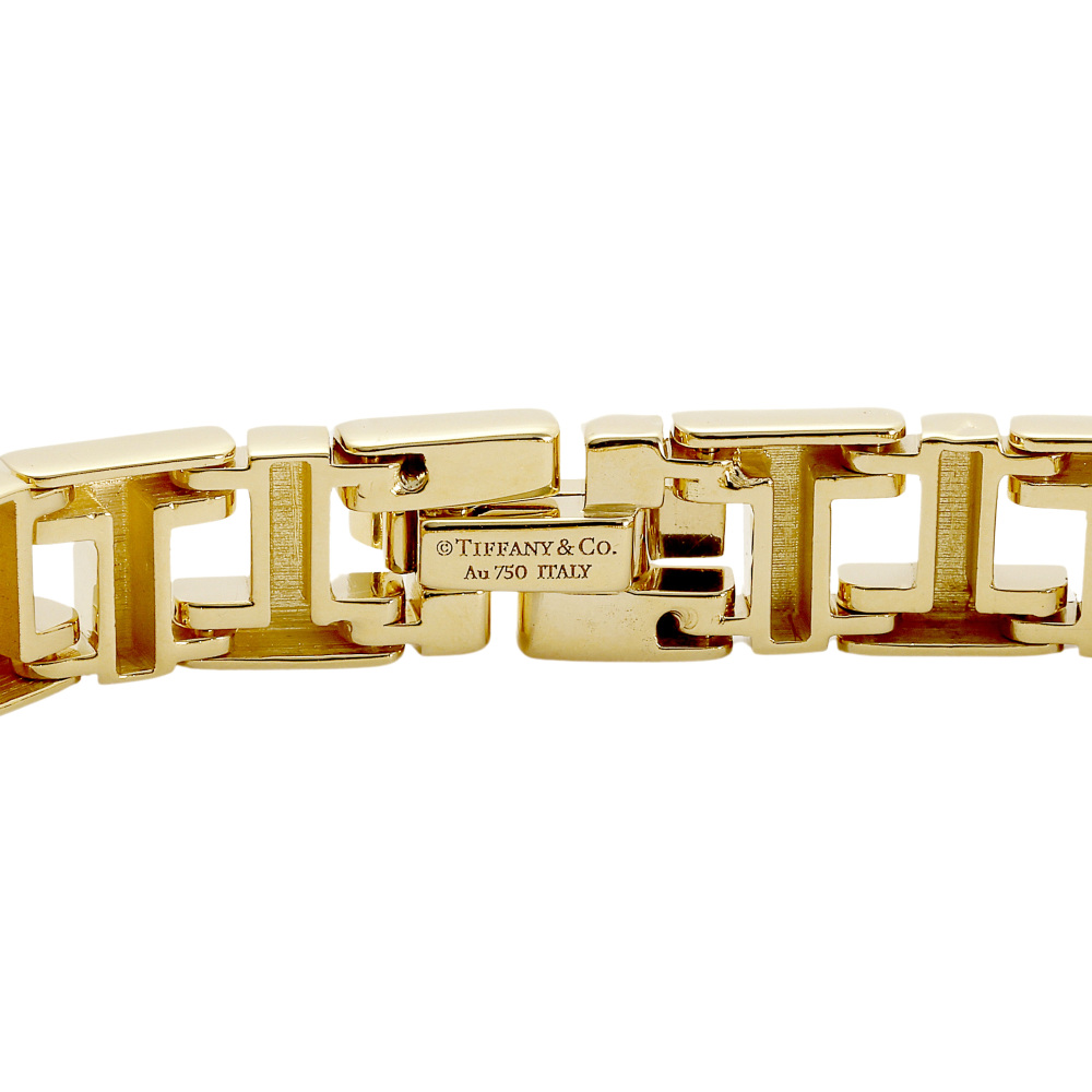 Tiffany & Co. Tiffany T True Narrow Bracelet L 18K Yellow Gold 62996439