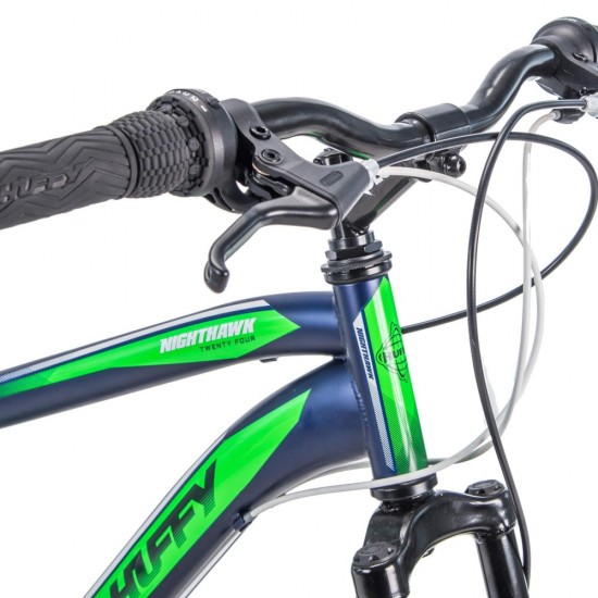 24″ Nighthawk Boys’ Mountain Bike, Blue/Green