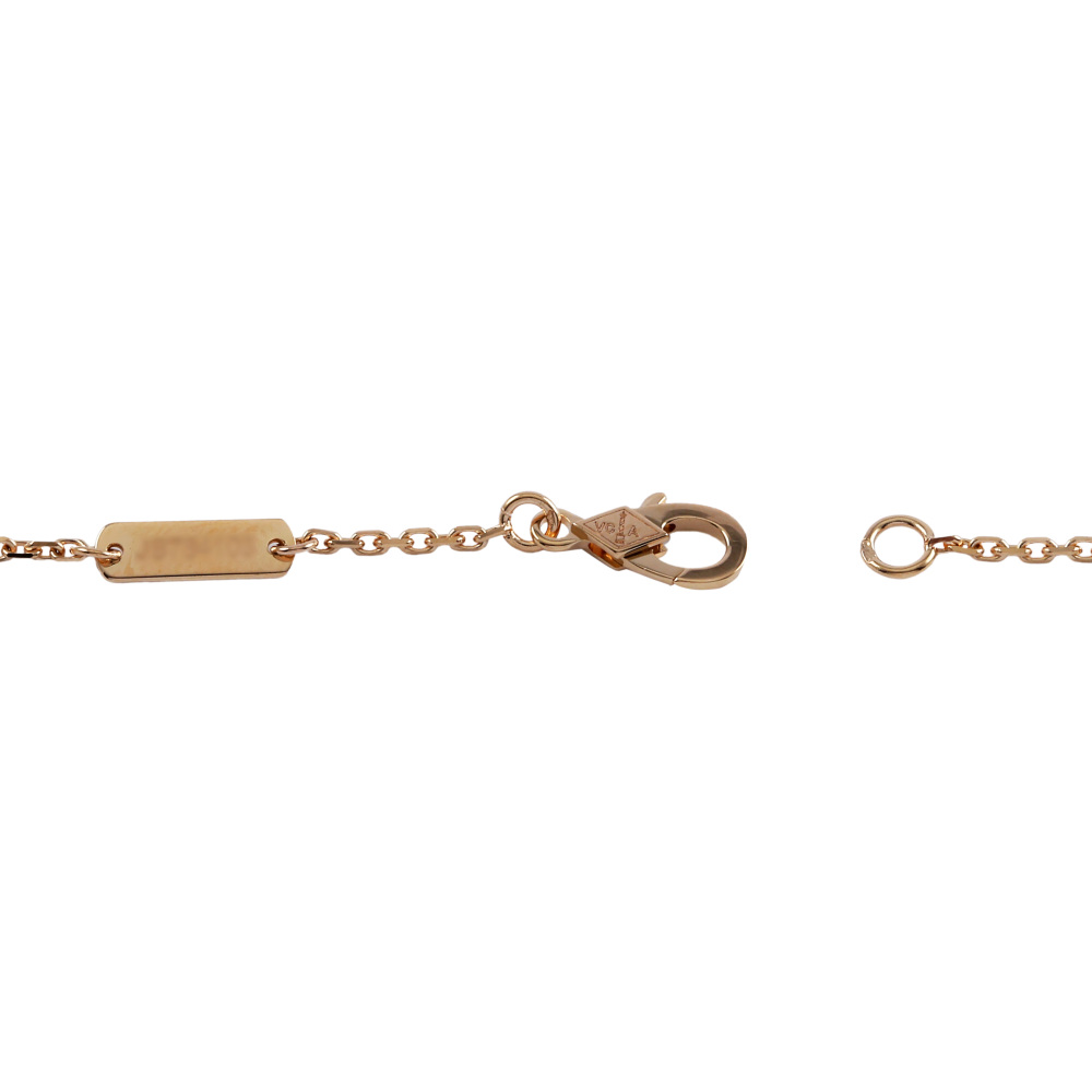 Van Cleef & Arpels Perlet Kruul Necklace 18K Rose Gold Carnelian VCARP4DO00