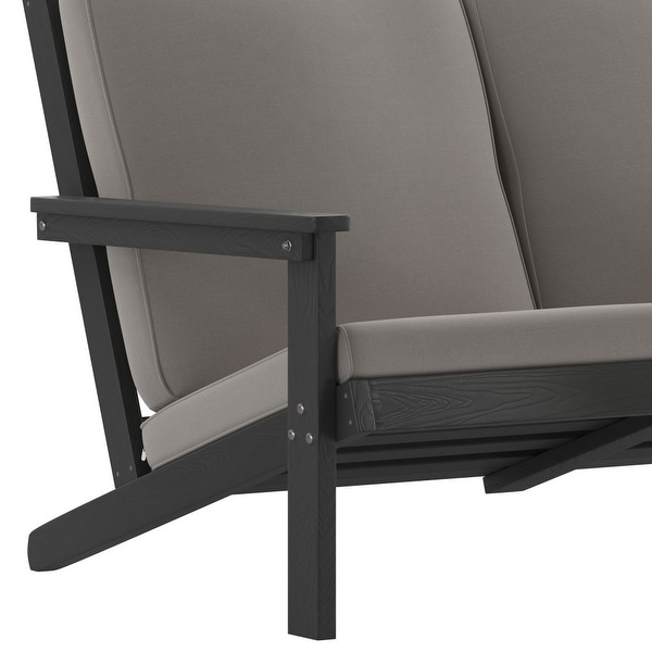 AllWeather Poly Resin Adirondack Loveseat and Cushions