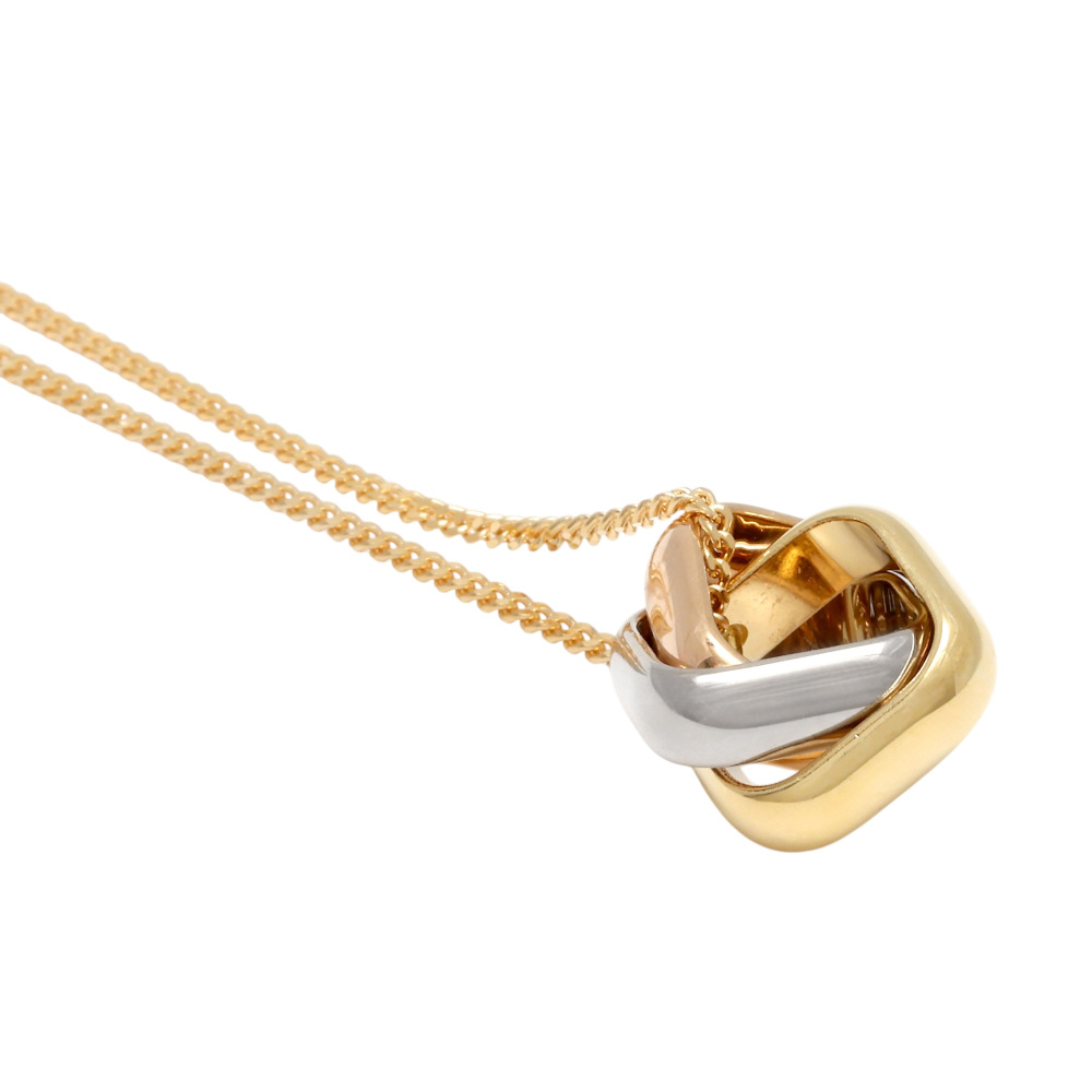 Cartier Trinity Cushion Necklace Tri-Gold B7224955