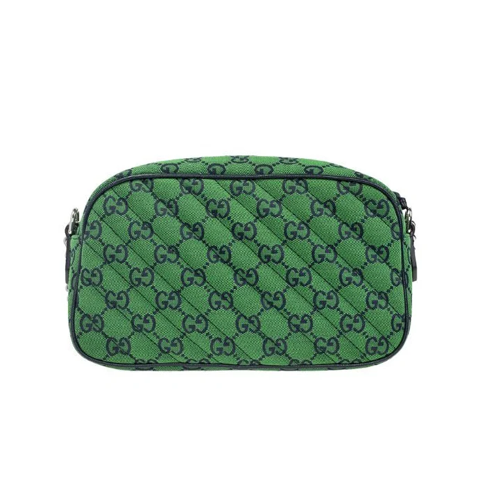 Gucci GG Canvas Marmont Small Shoulder Bag – Green