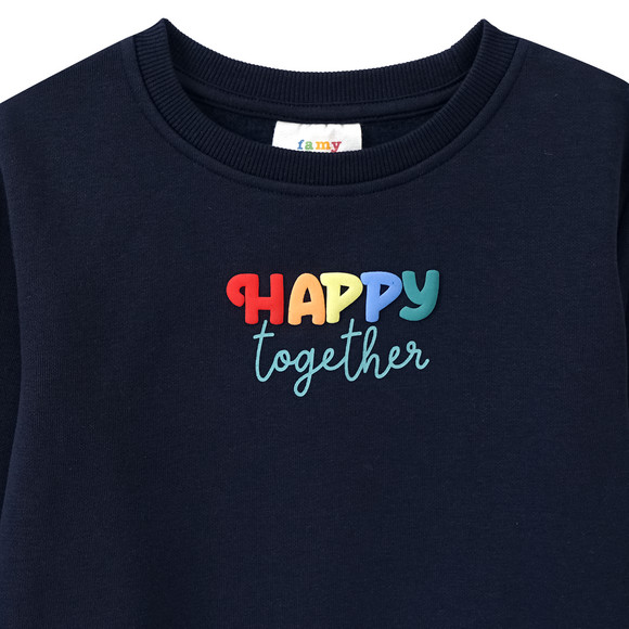 Famy Kinder Sweatshirt mit Message-Print