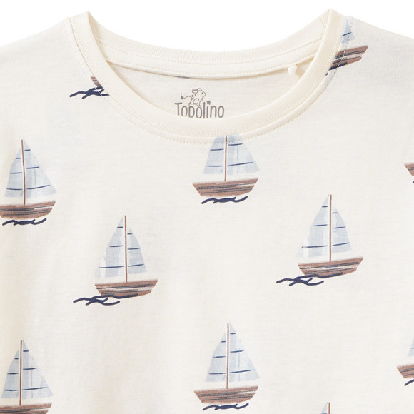 Topolino Jungen T-Shirt mit Segelboot-Prints