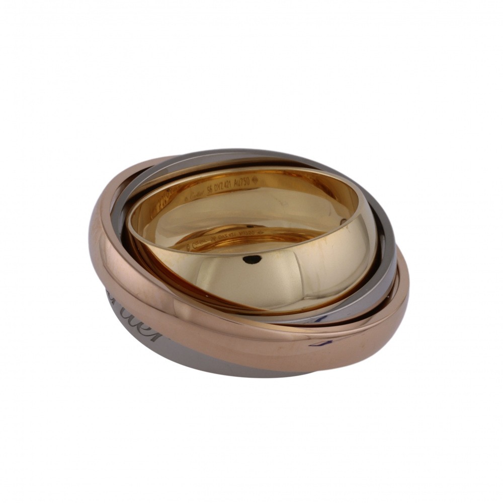 Cartier Trinity Mast Essence 2002 Christmas Only Ring Tri-Gold