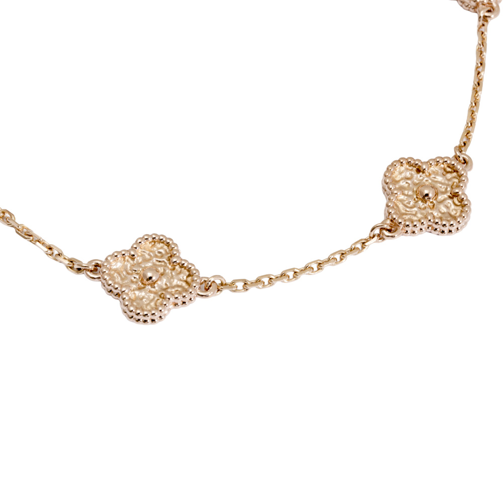 Van Cleef & Arpels Sweet Alhambra 6 Motifs Bracelet 18K Rose Gold VCARO8DD00