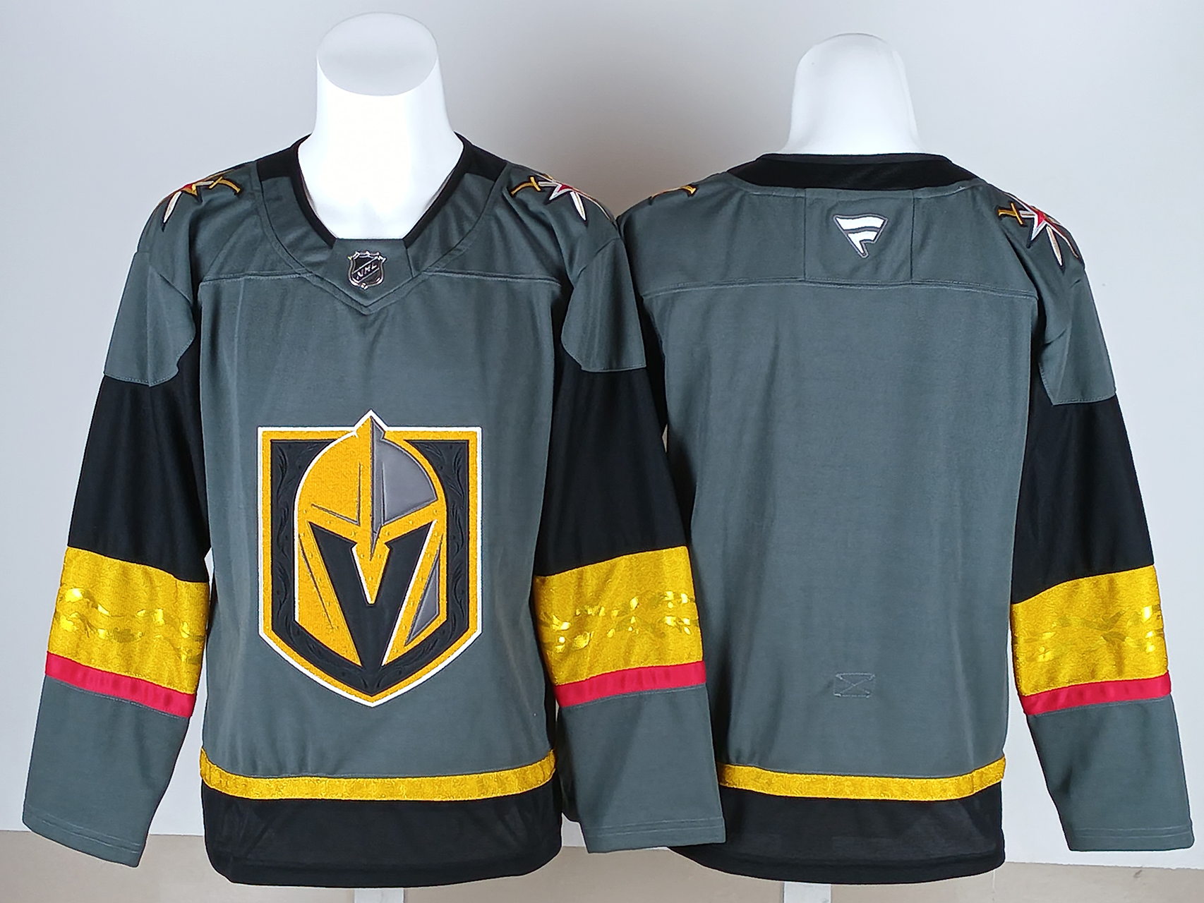 Men's Vegas Golden Knights Fanatics Gray Alternate Premium Blank Jersey