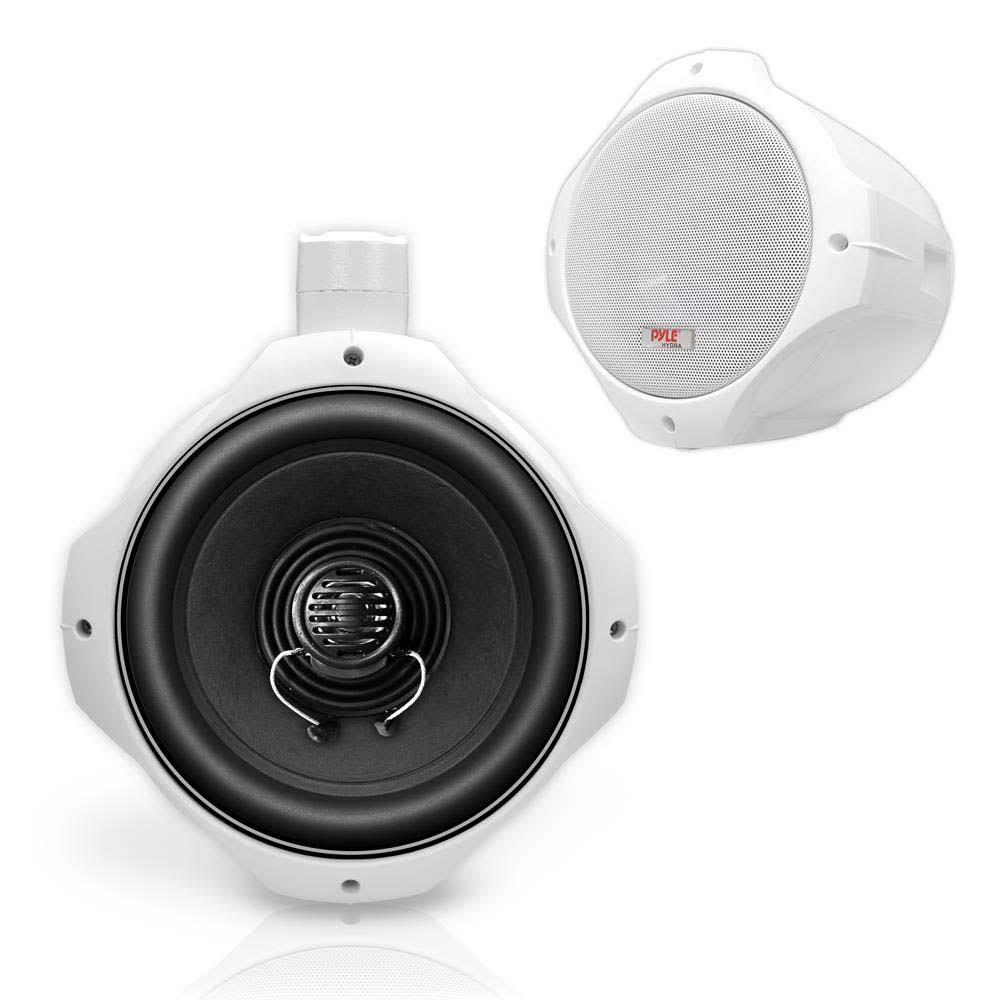 Pyle PLMRW65 2-Way White Wakeboard Speakers (6.5