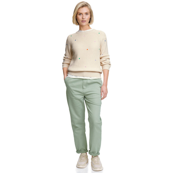 Gina Damen Hose mit Paperbag-Bund