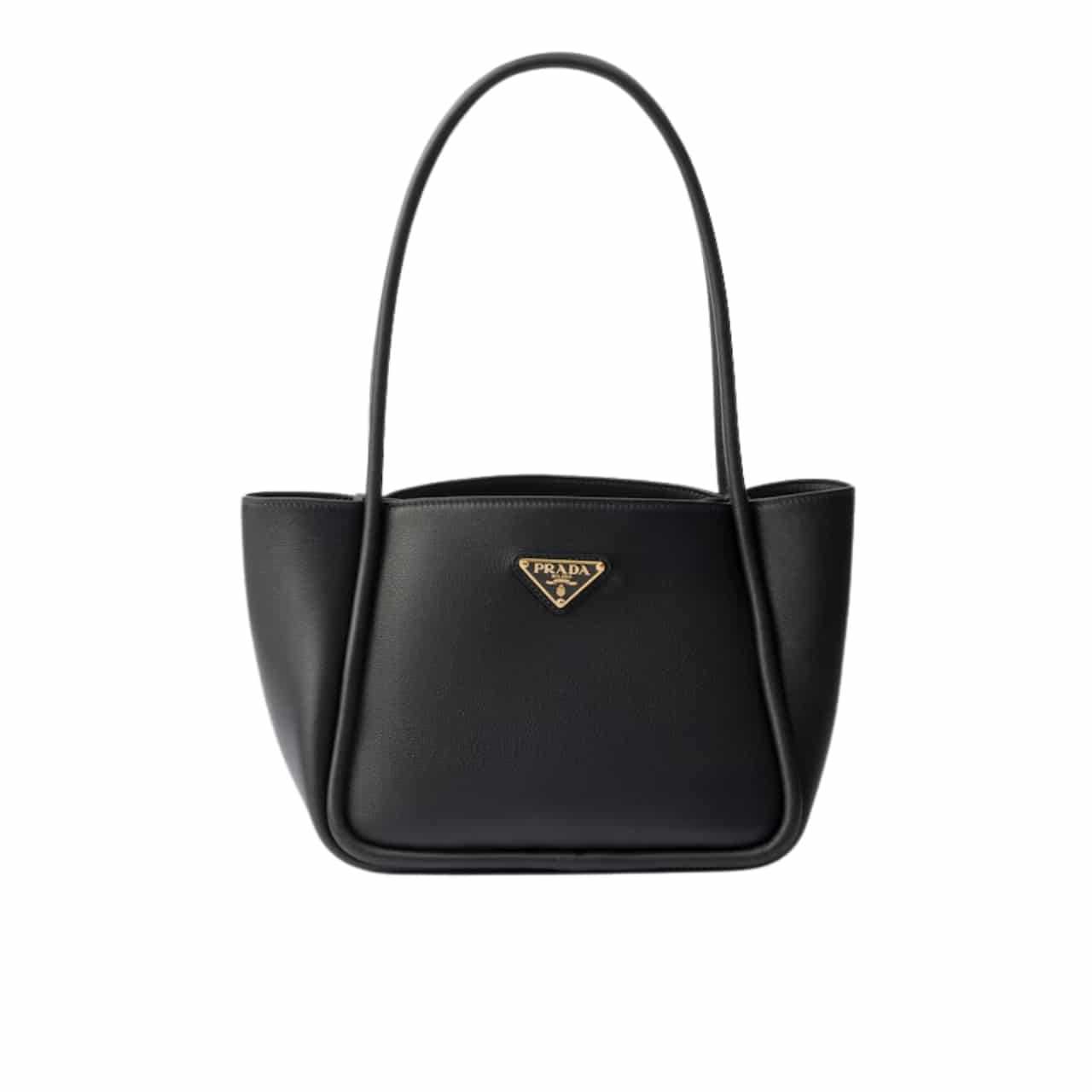 Prada Leather Mini Tote Bag Black 25Cm