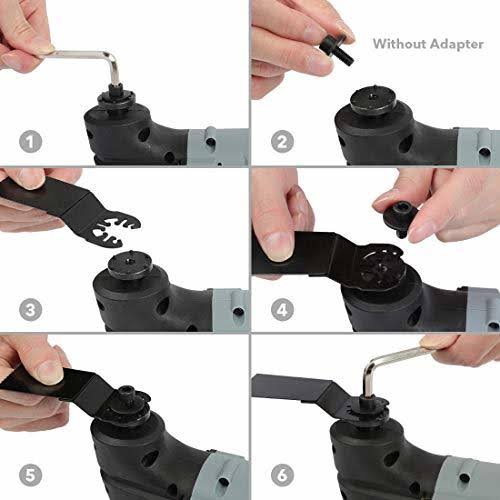 WorkPro 20V Oscillating Multi-Tool Lithium-Ion Cordless with LED Variable Speed 630008