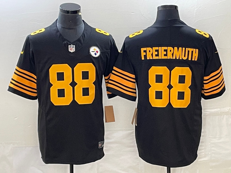 Men's Pittsburgh Steelers Pat Freiermuth #88 Black Alternate Legend Jersey