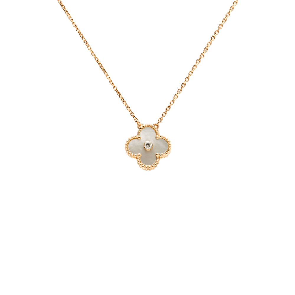 Van Cleef & Arpels Vintage Alhambra 2012 Holiday Limited Necklace 18K Rose Gold VCARO39Y00