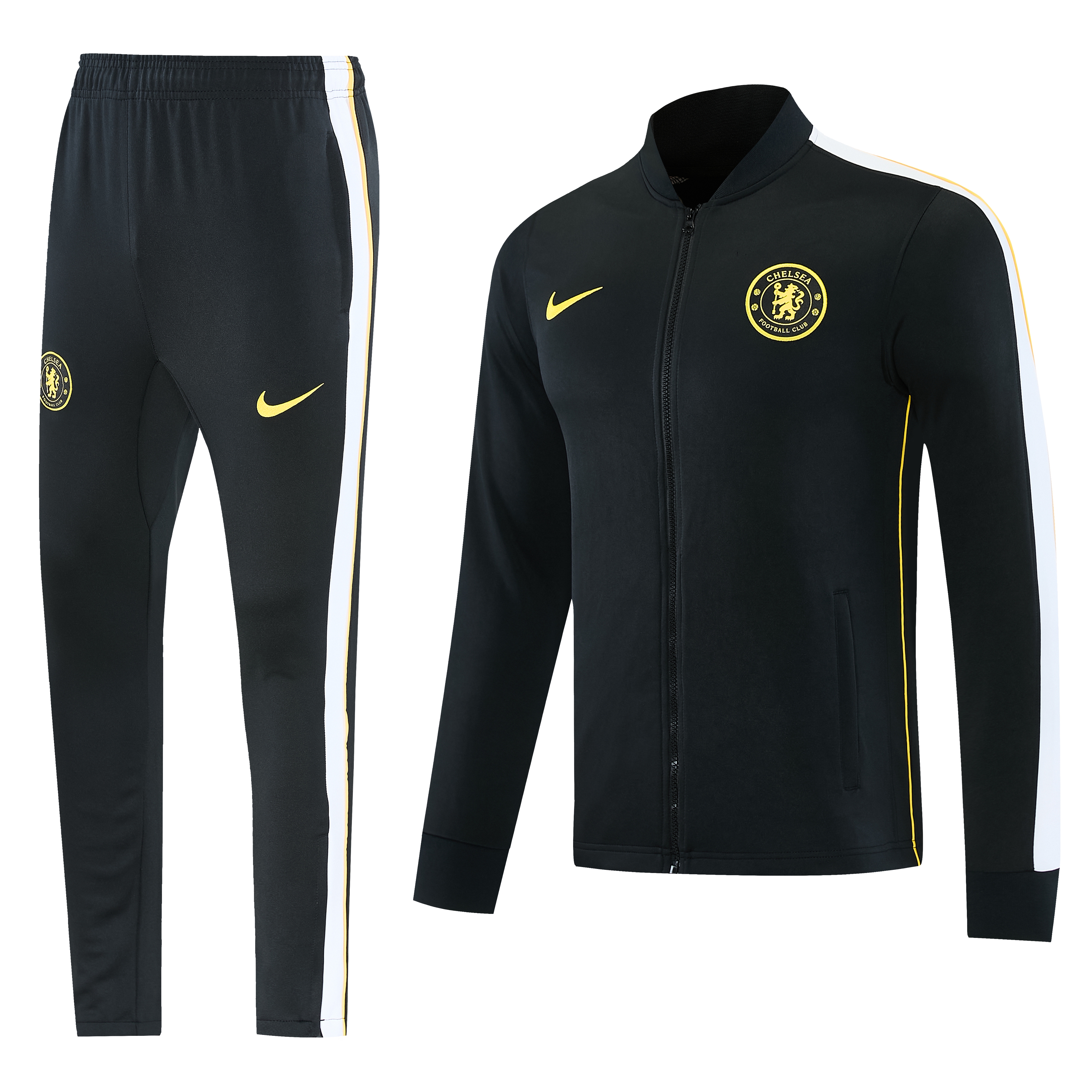 Chelsea 26/27 Full Zipper Training Suit - Black