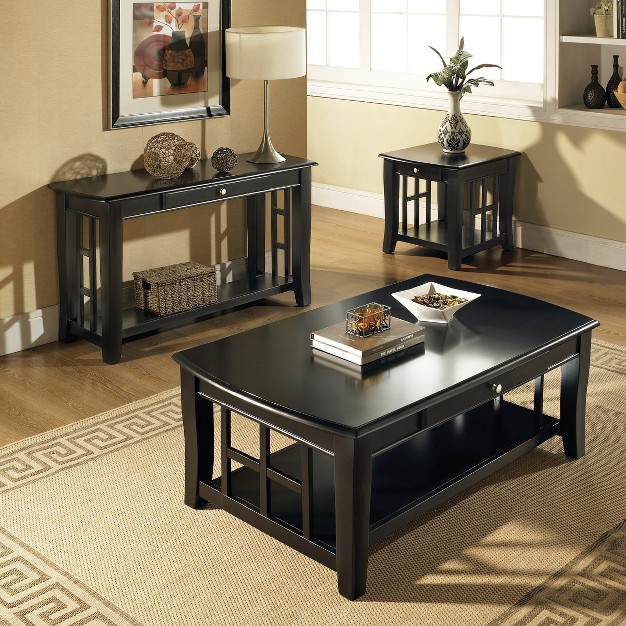 Cassidy End Table Black Steve Silver