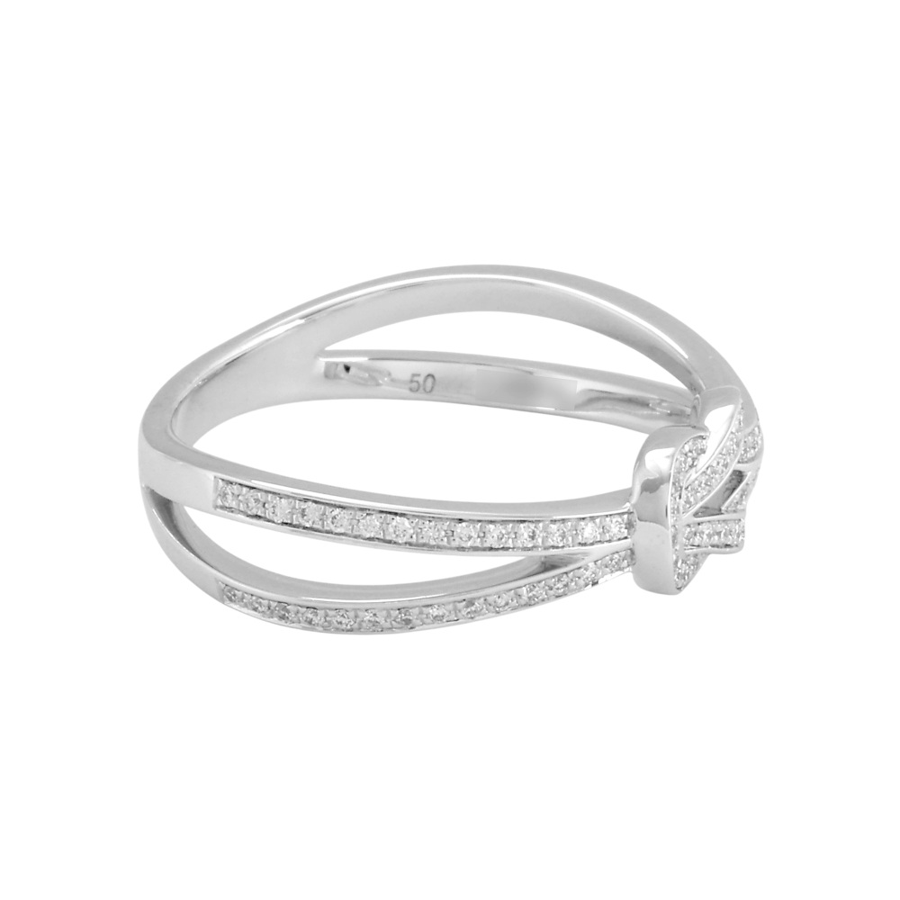 FRED Chance Amphini Ring 18K White Gold Diamond 4B0886