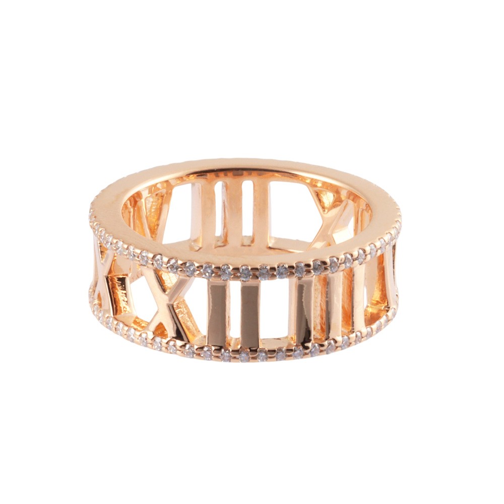 Tiffany & Co. Atlas Diamond Ring 18K Rose Gold