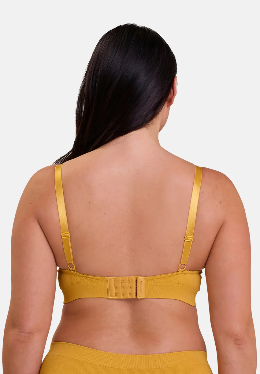 Brassière sans armatures Agathe Jaune de Chine