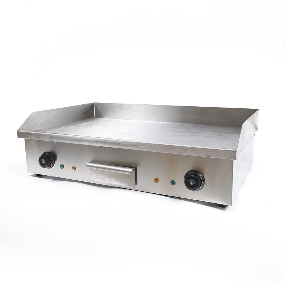 Miumaeov 29inch Commercial Electric Countertop Griddle Stainless Steel Flat Top Grill BBQ Hot Plate 50°C to 300°C Adjustable 4400W 110V
