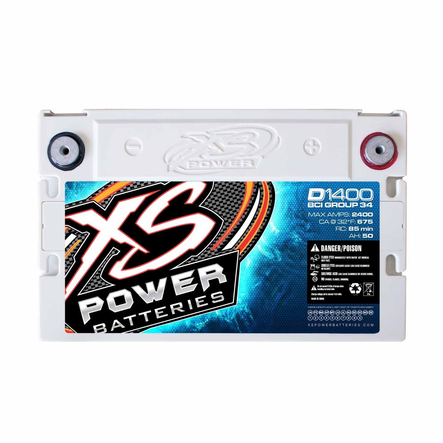 XS Power D1400 D-Series Racing AGM Battery