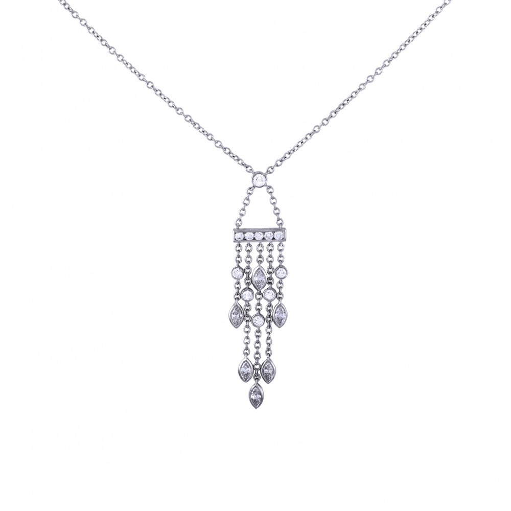 Tiffany & Co. Tiffany Legacy PT950 Necklace Platinum Diamond