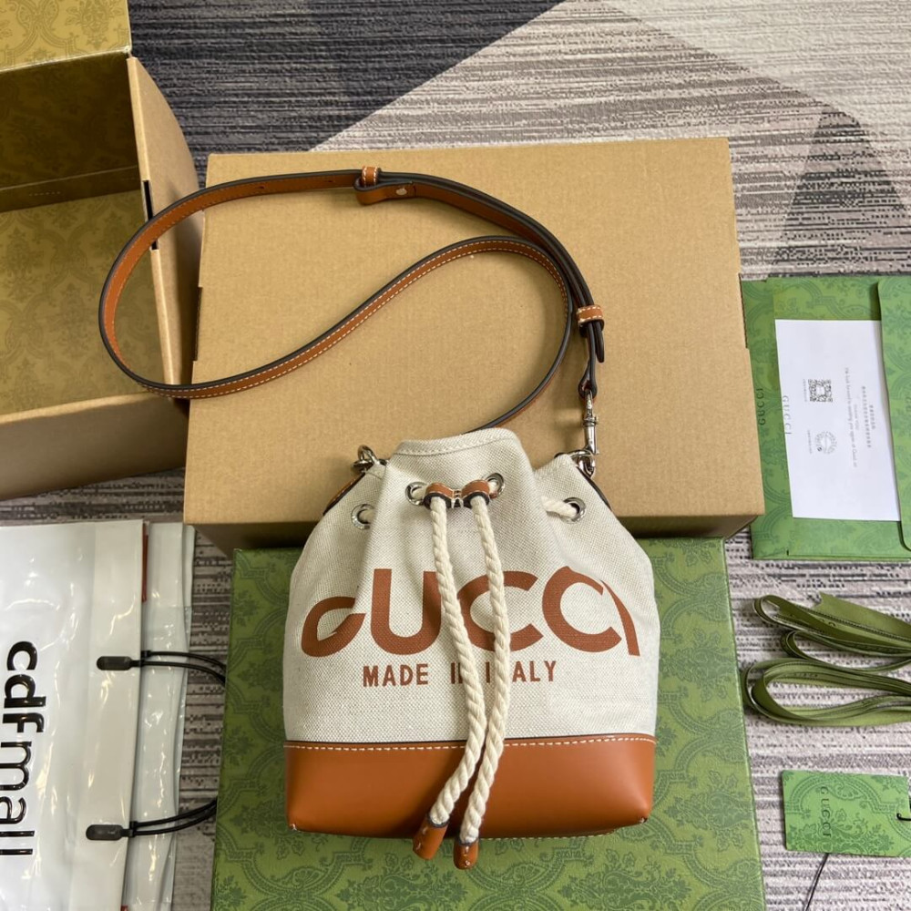 Gucci Mini Shoulder Bag With Gucci Print