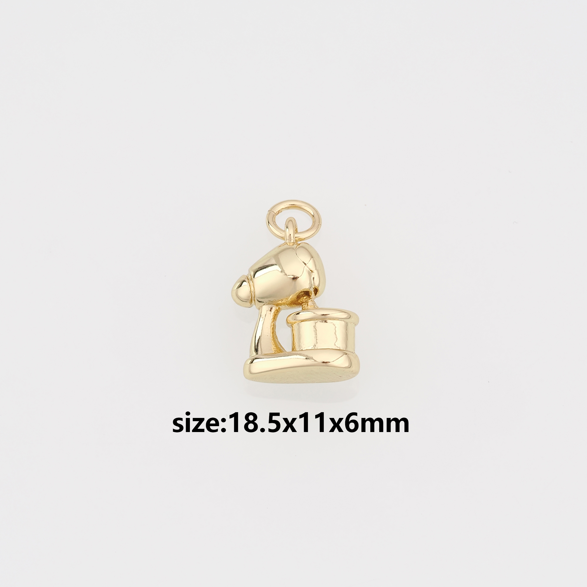 18K Gold Filled Blender Pendant,Dainty Blender Charm Earrings Necklace for DIY Jewelry Making Supply