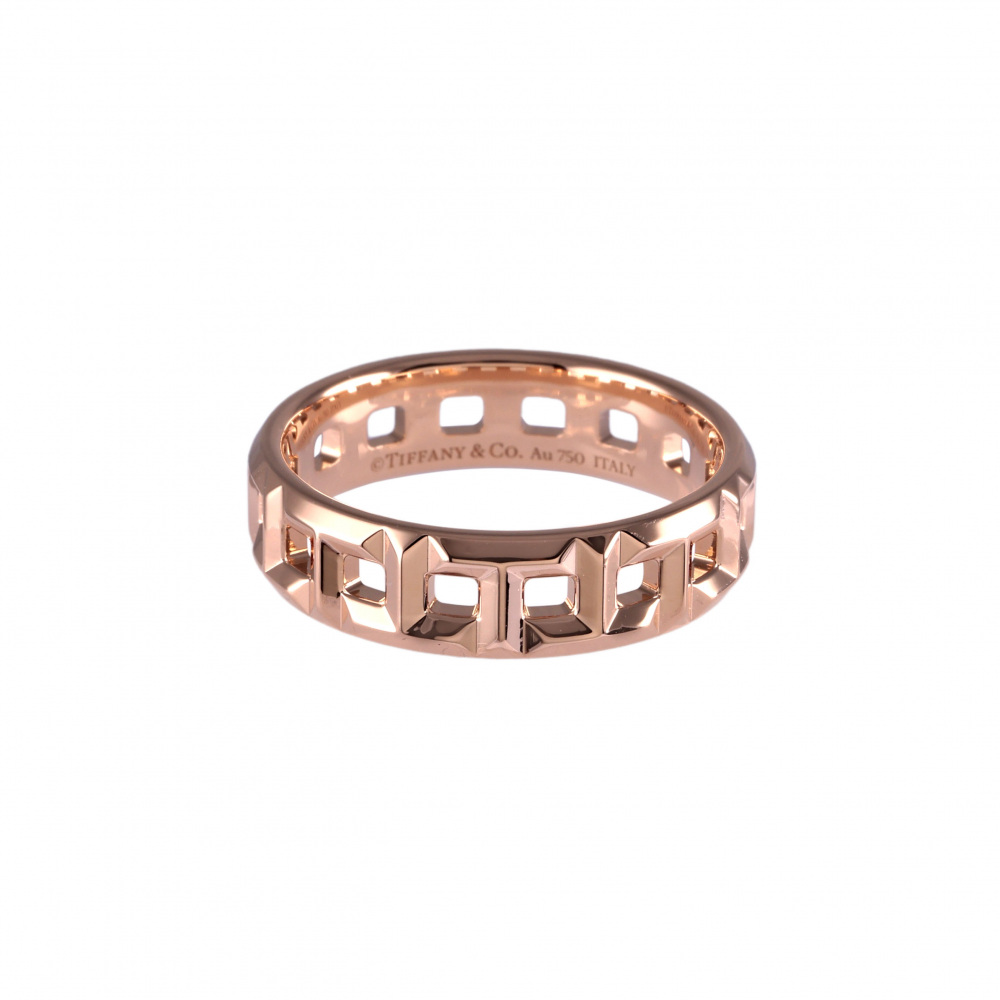 Tiffany & Co. Tiffany T True Wide Ring 18K Rose Gold 63064300