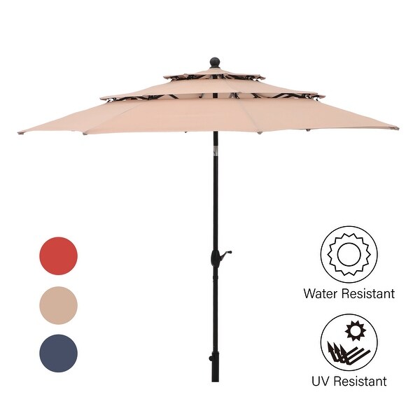 MAISON ARTS 5/7piece Patio Dining Set,4/6 Rattan Swivel Chairs with Cushion and 1 Metal Table with Umbrella Hole