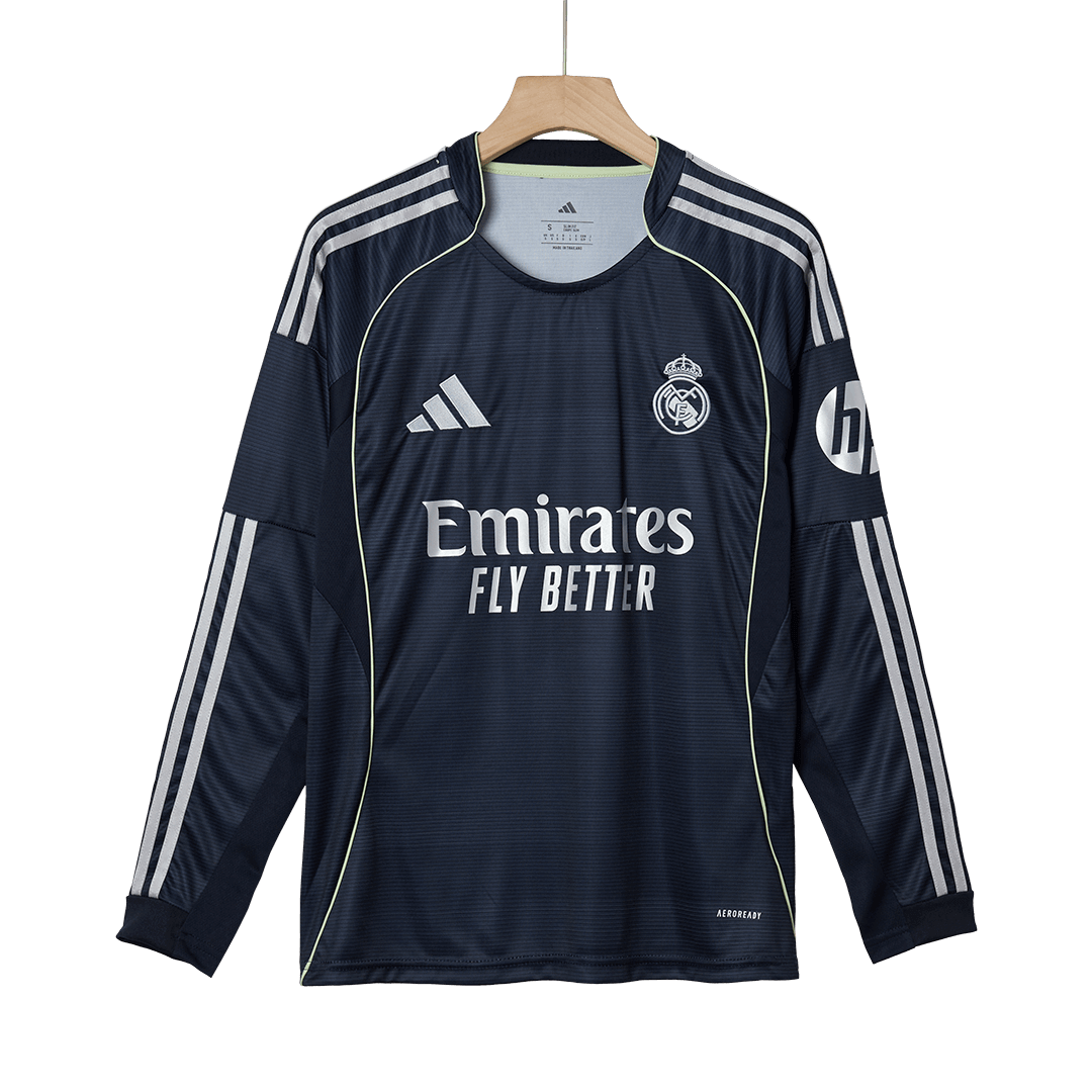 Real Madrid Away Long Sleeve Jersey 2025/26