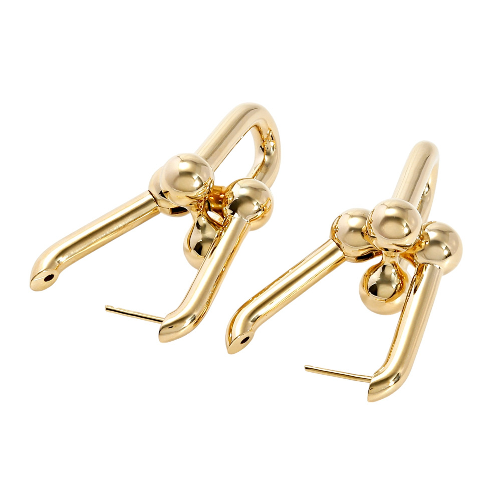 Tiffany & Co. Hardware Link Earrings 18K Yellow Gold 60006355