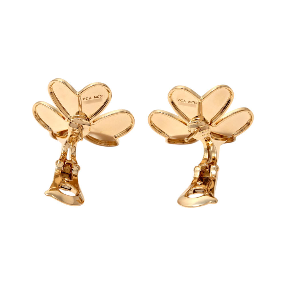 Van Cleef & Arpels Frivole Earrings 18K Yellow Gold VCARB65900