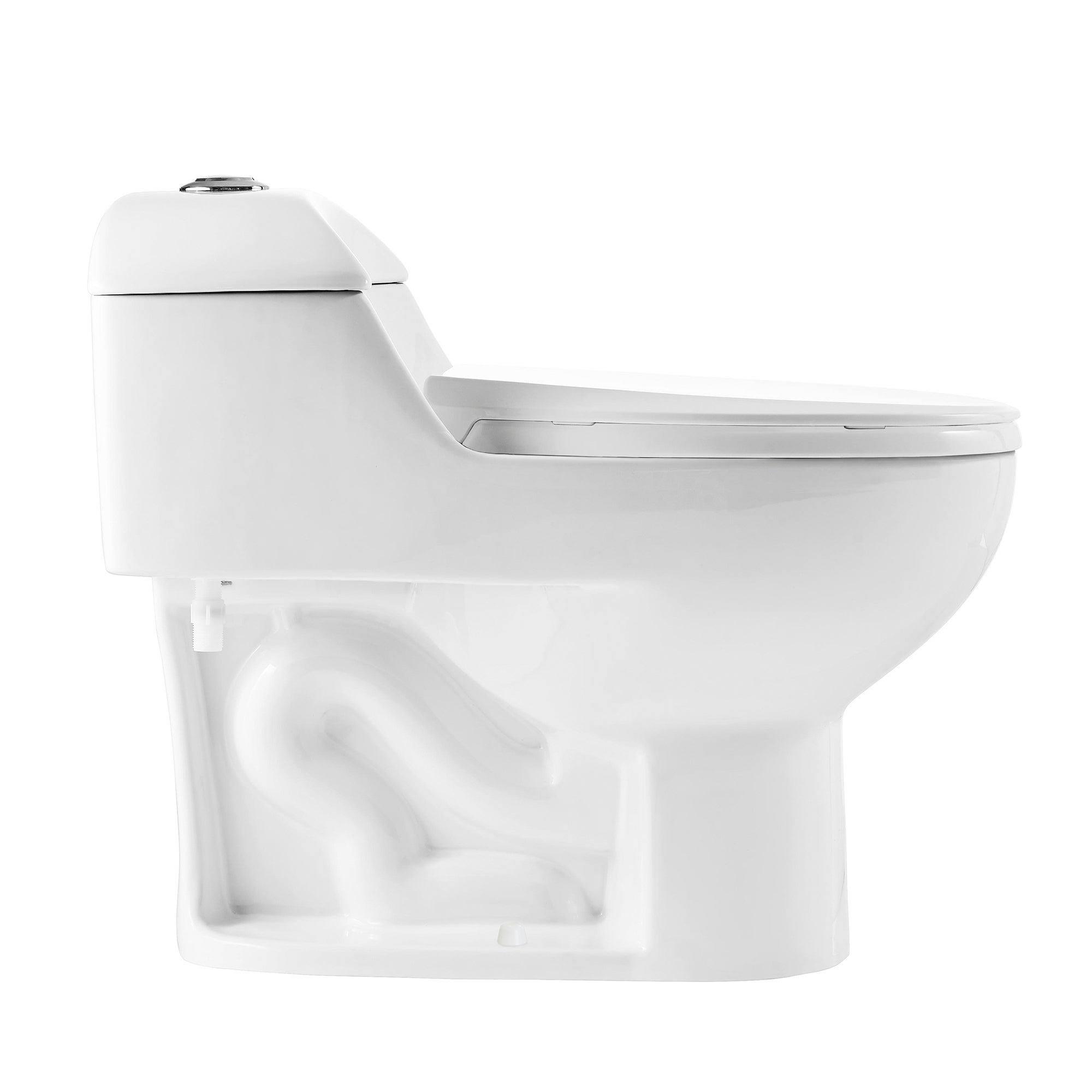 Swiss Madison SM-1T803 Chateau Dual Flush Elongated One-Piece ToilettSeat, White