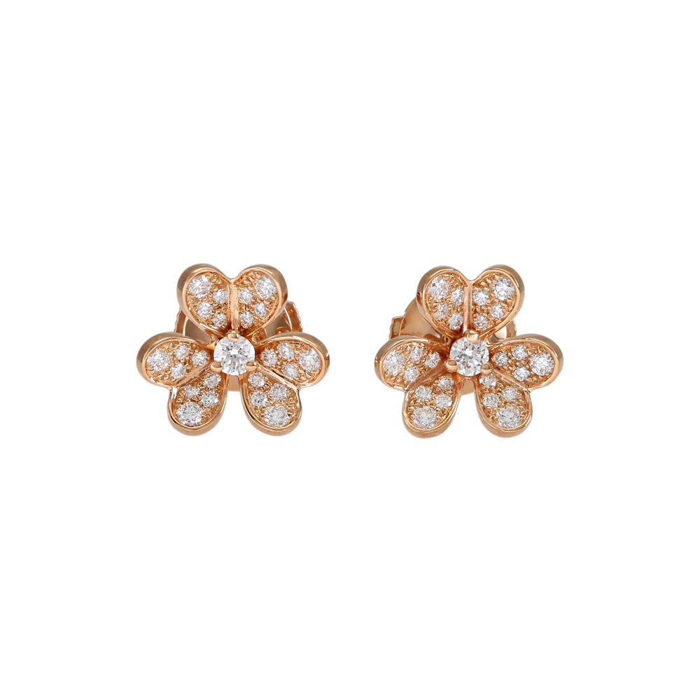 Van Cleef & Arpels Frivole Earrings 18K Rose Gold VCARP7RJ00