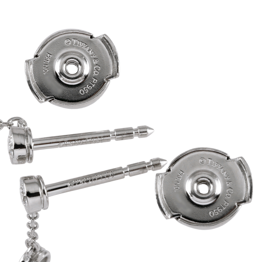 Tiffany & Co. Tiffany Swing Drop PT950 Earrings Platinum Diamond