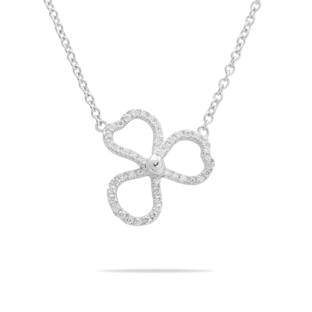 Tiffany & Co. Paper Flowers Diamond Open Flower Necklace Platinum 61626476