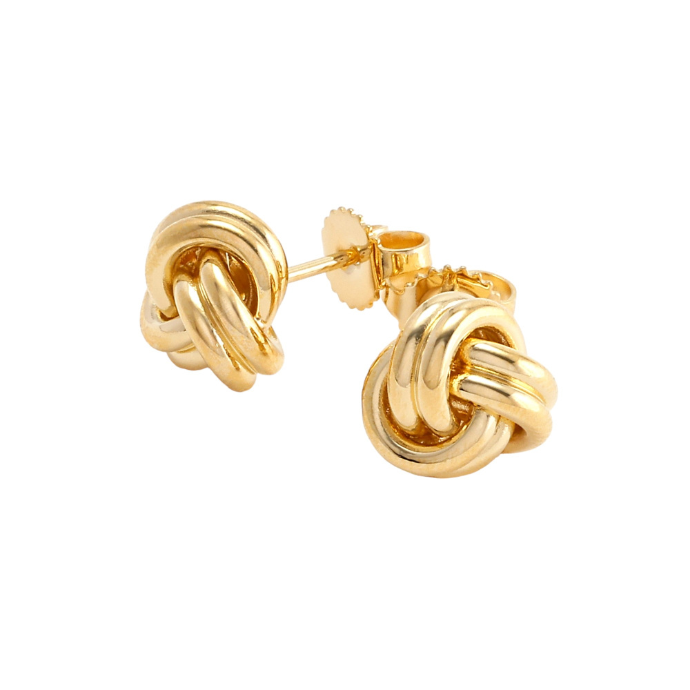 Tiffany & Co. Knot Signature Earrings 18K Yellow Gold