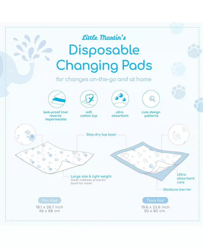 Little Martin's Drawer Little Martin's Disposable Changing Pads - 30 Counts